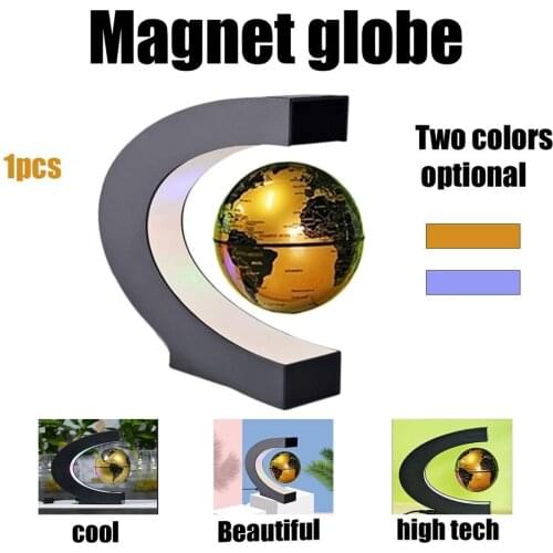 New 110/240V Levitation Anti Gravity Globe World Map with LED Light for Children Gift Home Office Desk Decoration US/EU Plug