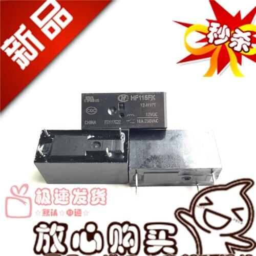 New Off-the-Shelf HF115FK 5 12 24-H1PT 16A Normally Open-Type H1T Relay 12VDC