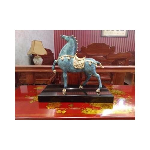 Limited Edition -best gift #TOP office home business art Collection #Classical Tang Dynasty horse bronze Sculpture decor ART