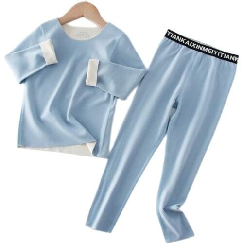 2021 Autumn Unini-yun New Style Long Sleeve Baby Boy Girl Kids Clothing Sets Teenage Boys Girls Sleepwear Pure Cotton Pyjamas