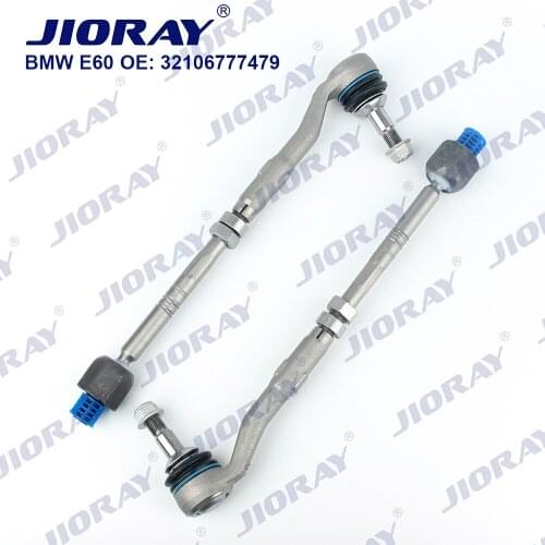 JIORAY Pair Front Steering Tie Rod Head Assembly For BMW 5 Series E60 E61 523i 525d 530i 32106777479 32106774347 32216762403
