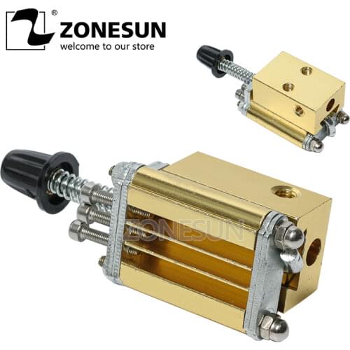 ZONESUN Mould holder of ribbon printer DY8 coding device heat head of stamping printer heat block of printer letter die cave