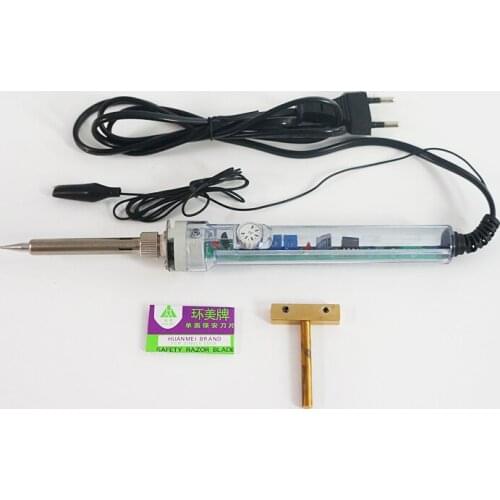 Adjustable 100-450 degree eu 220v 60W Remove UV glue soldering iron+Blade For Lcd Screen Refurbish repair tool