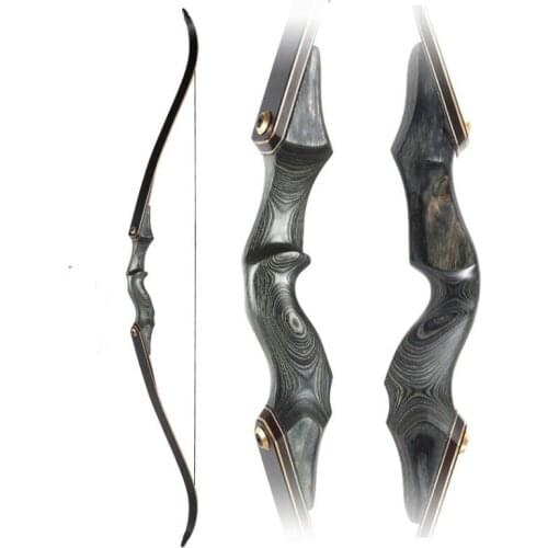 60 Inch 30-60 Pound Archery Recurve Bow Black Hunter Bow Laminated Limbs Right/Left Bow Outdoor Sports Hunting Accessories