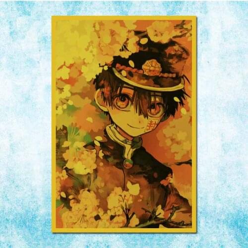 Retro Japanese Anime Poster Ground Bondage Boy Hanako-Kun Vintage Family Room Art Wall Decoration-012