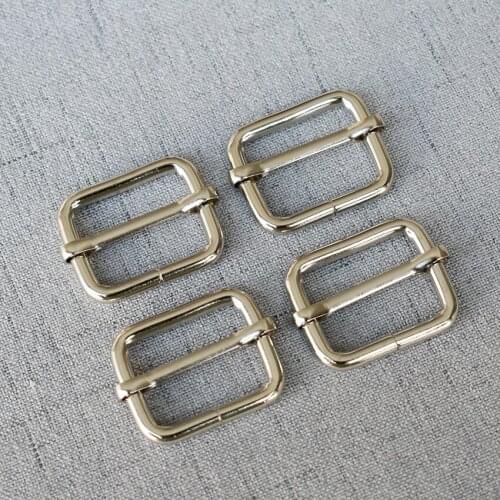 Silver 10 pieces 25mm DIY Metal Heavy Duty Thickness Shoulder Leather Bag Strap Slider Adjustable Buckle