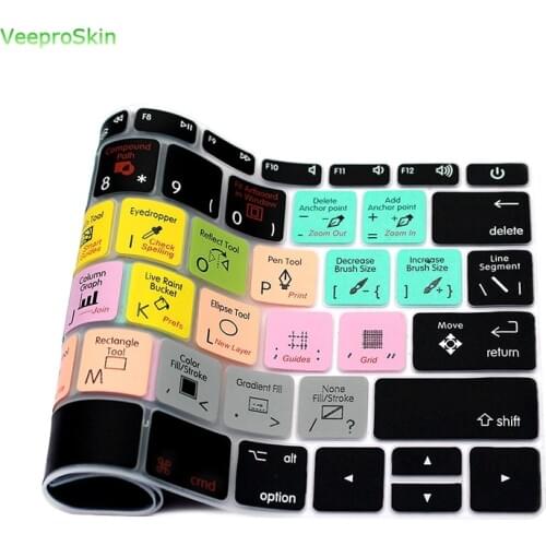 For Mac 12 A1534 For Macbook New Pro 13"A1708 (2016 Version No Touch Bar) Silicone Keyboard Cover Skin And Ai Davinci Resolve