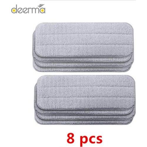 Deerma Replace Mop Cloth Rags for Water Spray Mop 360 Rotating Cleaning Cloth Head Wooden Carbon Fibe