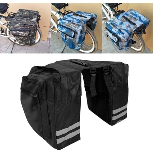 50L MTB Bicycle Double Side Rear Rack Carrier Bag Multifunctional Bike Trunk Bag Luggage Pannier Back Seat Cycling Bycicle Bag