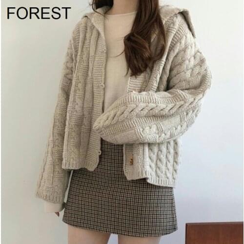 Sweater Cardigan Womens Spring and Autumn 2021 New Lazy Gentle Style Knitted Cardigan Design