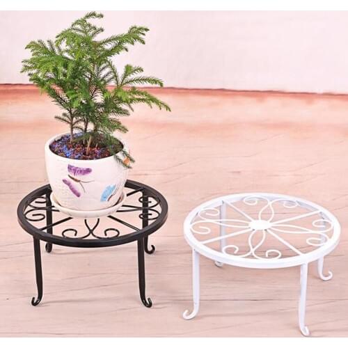 Vintage Plant Pot Floor Flower Pots & Planters Rack Round Iron Home Garden Indoor Balcony Decor капельный полив полив газона