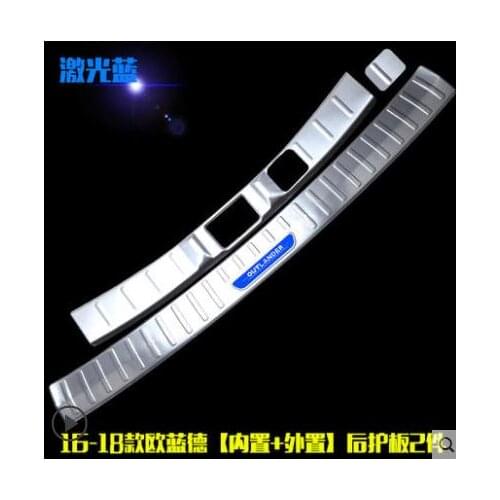 Stainless steel Rear bumper Protector Sill For 2006 to 2012 2013 to 2016 2016-2018 Mitsubishi Outlander Samurai Car styling