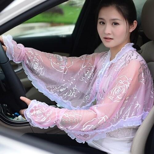 Womens Long Sleeve Sunscreen In Summer. Driving, Cycling and Sunscreen Shawl. Short Cardigan Coat