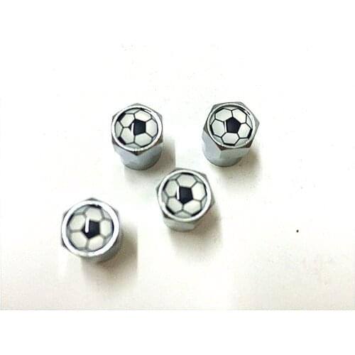4pcs/lot Car Football Logo Metal Tire Valve Cap Truck Motorcycle Bike Wheel Tire Valve Caps For BMW Benz VW