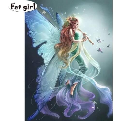 5d mosaic fairy elf 5D DIY Diamond Painting full square round Cross Stitch Diamond Embroidery room Decor