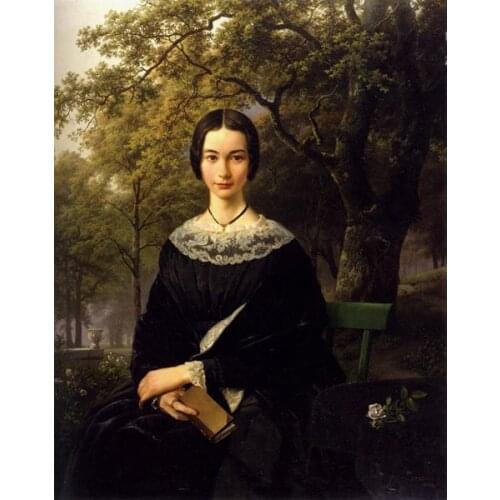 Free shipping classical court figure women portrait oil painting landscape canvas prints on canvas wall art decoration picture