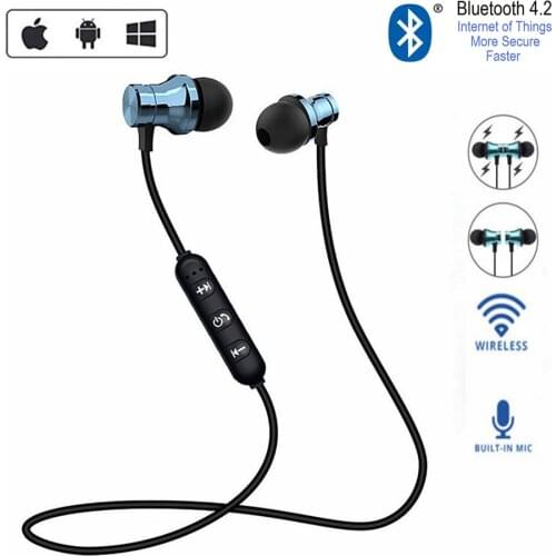 XT11 Bluetooth Wireless headphones Bass HIFI Headset Neckband Sport Stereo In-Ear With Microphone Headphones for all smartphone