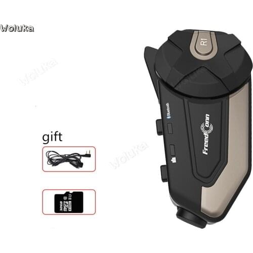 Intercomunicador moto Bluetooth driving recorder R1 wireless intercom HD camera IP65 waterproof unlimited distance call CD50 Q02