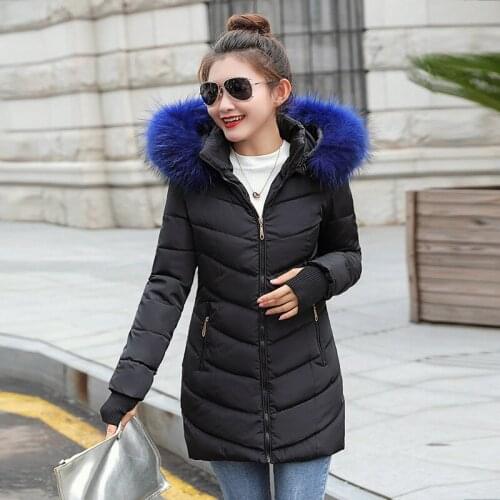 -20 Degrees Snow Wear Long Parkas Winter Jacket Women Fur Hooded Clothing Female Warm gloves Thick Winter Coat Women