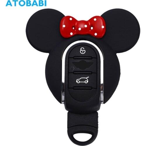 ABS Car Key Case Keychain Holder Smart Remote Fobs Protector Cover Lovely Replace Shell For BMW Mini Cooper F54 F55 F56 F57 F60