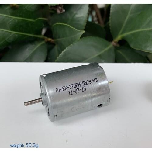 RK-370 Toy Carbon Brush Motor High Speed 3.7V 7.4V 13500 rpm 33500 rpm Micro Motor for Aircraft Model Water Gun Modified