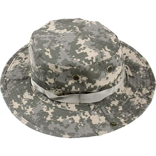 Outdoors Men Women Camouflage Round Cap Fishing Camping Climbing Hiking Mountaineering Sunscreen Sports Military Tactical Hat