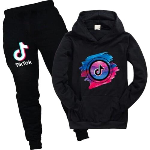 Childrens Clothing Sets Spring Autumn Boys Girls Hoodie And Pants 2-Piece Suits Teenager Hooded Sweatshirt Sports Suits 3-16Y