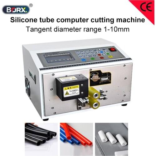 Silicone tube computer cutting machine OD 1-10mm Pipe cutter High speed PPC PE heat shirnk tube cut machine