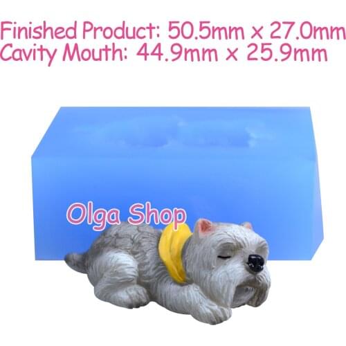 DYL767 Dog Silicone Mold Animal Mold Cake Decoration Cupcake Topper Chocolate Candy Fondant Resin Polymer Clay Jewelry Making