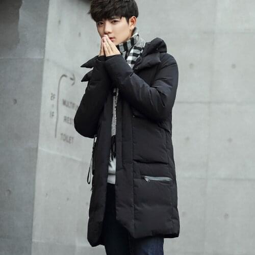 Fashion Winter White Duck Down Coat Male Plus Size Jackets Warm Hooded Coats Mens Down Jacket Chaqueta Hombre WXF152