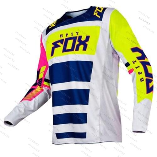 Motorcycle Mountain Bike Team Downhill Jersey Hpit Fox MTB Offroad DH MX Bicycle Locomotive Shirt Cross Country Mountain Bike