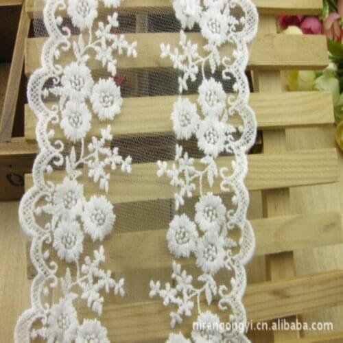 New Soft Cotton Lace 10cm Width Water Soluble Embroidery Clothing Accessories DIY Handmade Wedding High-quality