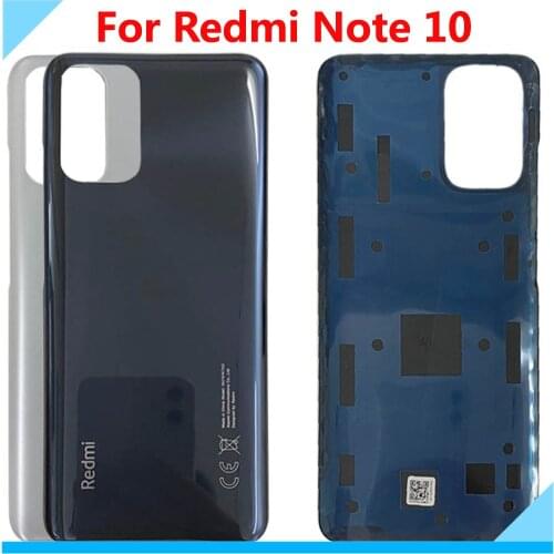 Original Back Housing Door Cover For Redmi Note 10 Back Cover Housing Glass Panel Door Rear Case with Adhesive tape