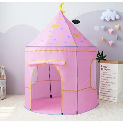 Portable Play Kids Tent Foldable Children Kids Tent Star castle Baby House Indoor Outdoor Play Toy Christmas Gift For Children