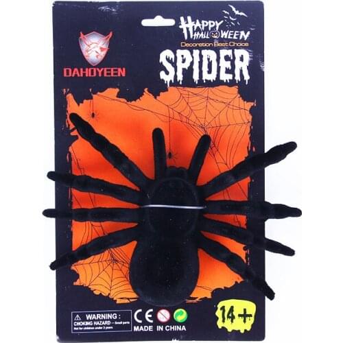 Halloween Spider Plush Toys Horror Animal Black Spider Stuffed Doll Spider Decoration Props Cosplay Birthday Gift For Kids Adult
