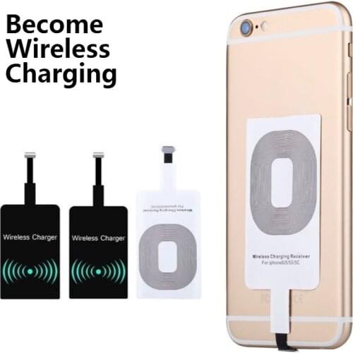 Qi Wireless Charging Receiver Universal Fast Wireless Charger For Samsung Huawei Xiaomi For iPhone 7 6s Plus 5s Micro USB Type C