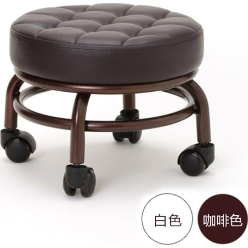 Pedicure Pedicure Tool Chairs Footstool Mobile Low Stool Universal Wheel Salon Furniture Ergonomics Beauty Massage SPA Chair