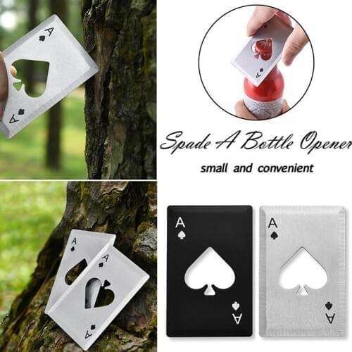 Creative Poker Card Spades Beer Bottle Opener Personalized Stainless Steel Bottle Opener Bar Tools Abrelatas Abrebotellas