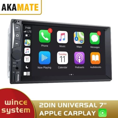 Universal 2din Car Audio Apple Carplay Car Stereo Android Auto Car Radio MP5 Player MP3 Player FM Bluetooth For 7''Car Radio