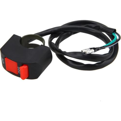 Universal Motorcycle ATV Bike 22mm Handlebar Kill Stop Switch ON OFF Button Connector Scooter Bike Connector Push Button Switch