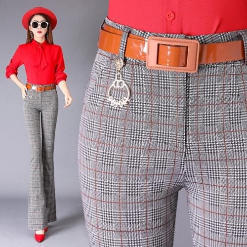 Женские брюки в клетку WUYANGTONGDA China At AliExpress