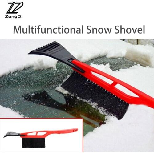 ZD 1X Car Multifunctional Snow shovel Long handle De-icing brush For Audi a3 a4 a5 BMW e46 e39 Chevrolet cruze aveo accessories