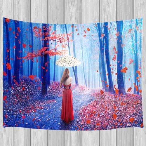 Woman Girl Bedroom Living Room Dorm Wall Hanging Tapestry Blanket