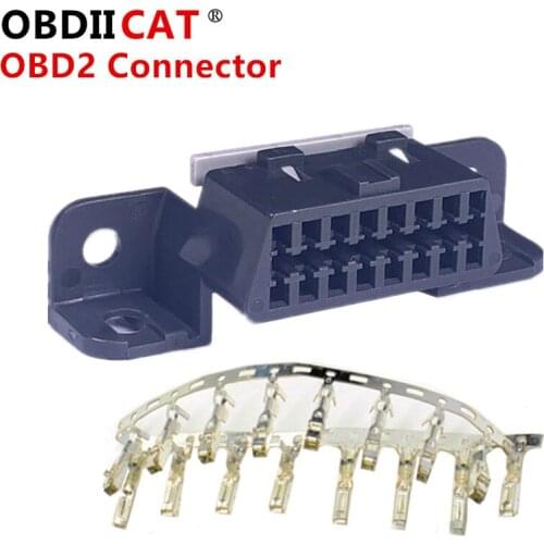 Female Connector OBD Female Wire Sockets Connector adapter Diagnostic Tool OBDII ODB2 16 Pin OBD 2 Adaptor
