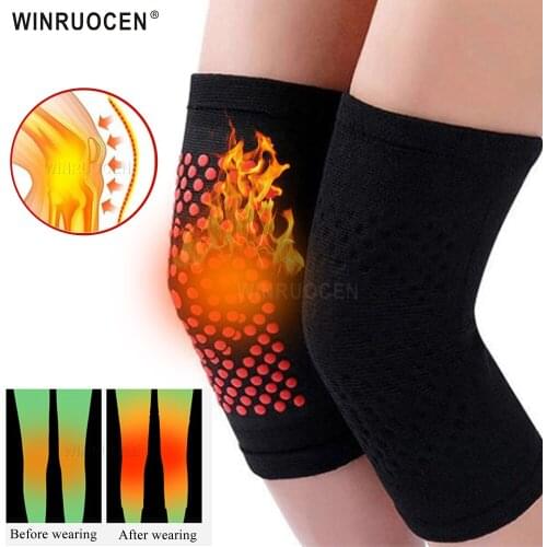 2pcs Self-Heating Warm Kneecap Winter Outdoor Sports Warm Mens Womens Four Seasons Cold Thick Elderly People Kneelet