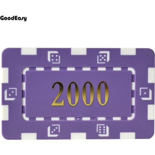 25 PCS/LOT Square Poker Chips with Gilding denomination High Quality 32g Iron/ABS Poker Chips Entertainment Chip Insert Metal