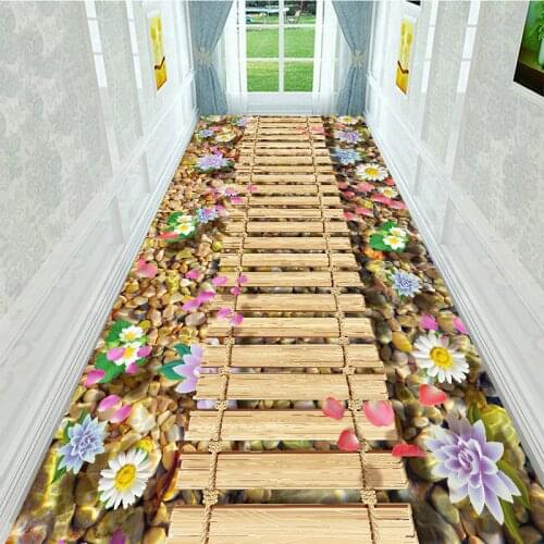 3D creative flower rose carpet wedding Hallway Carpets Bedroom Living Room Table Rugs Kitchen Bathroom Antiskid stairs Mats