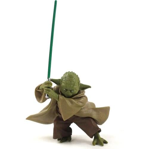 7cm Star Wars The Force Awakens Yoda Master Yoda Fighting Classic Movie PVC Action Figure Mini Model Toy Brinquedos Gift for Kid