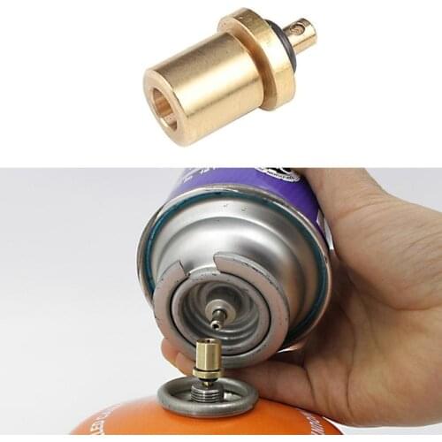 Gas Refill Adapter for Outdoor Camping Hiking Stove Inflate Butane Canister