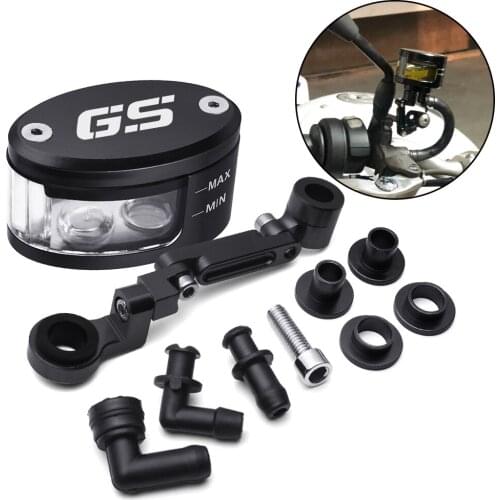 Motorcycle Brake Clutch Tank Cylinder Fluid Oil Reservoir Cup+support bracket For BMW R1200GS R1250GS ADV LC GSA F800GS F750GS